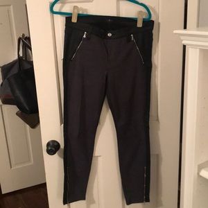 7 for all mankind leather and suede pants